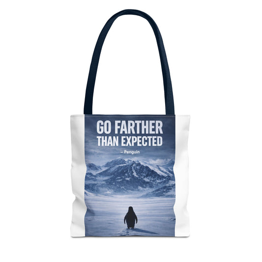 Go Farther Penguin Big Tote Bag