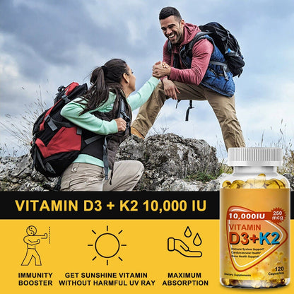 Vitamin D3K2: Better Calcium Absorption For Bone Strength & Immunity