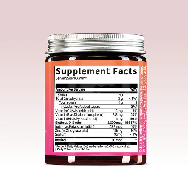 Biotin Hair Gummies: Reduce Hair Loss & Support Stronger, Healthier Growth