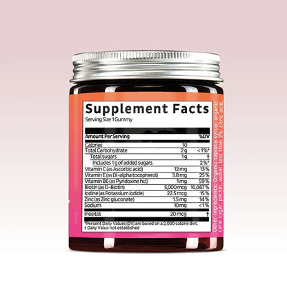 Biotin Hair Gummies: Reduce Hair Loss & Support Stronger, Healthier Growth