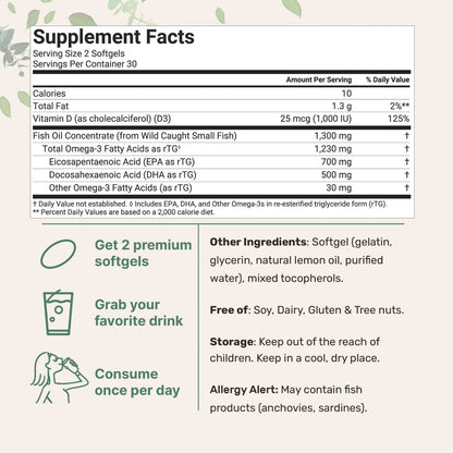 Omega-3 Complex - Reduce Inflammation & Heart Support
